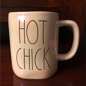 Rae Dunn HOT CHICK iridescent glossy Mug